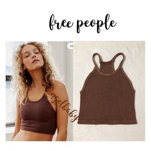 Free People Happiness Runs Crop in Chocolate!